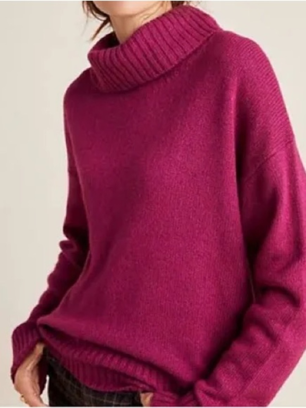 Anthropologie Blair Turtleneck Sweater, Violet, XS, NWT- Italian Yarn